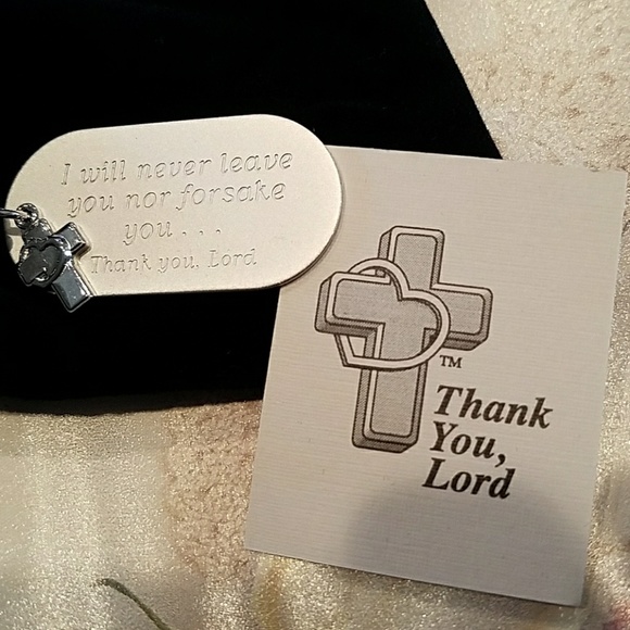 New "Thank you Lord" Dogtag style Necklace - Picture 2 of 3