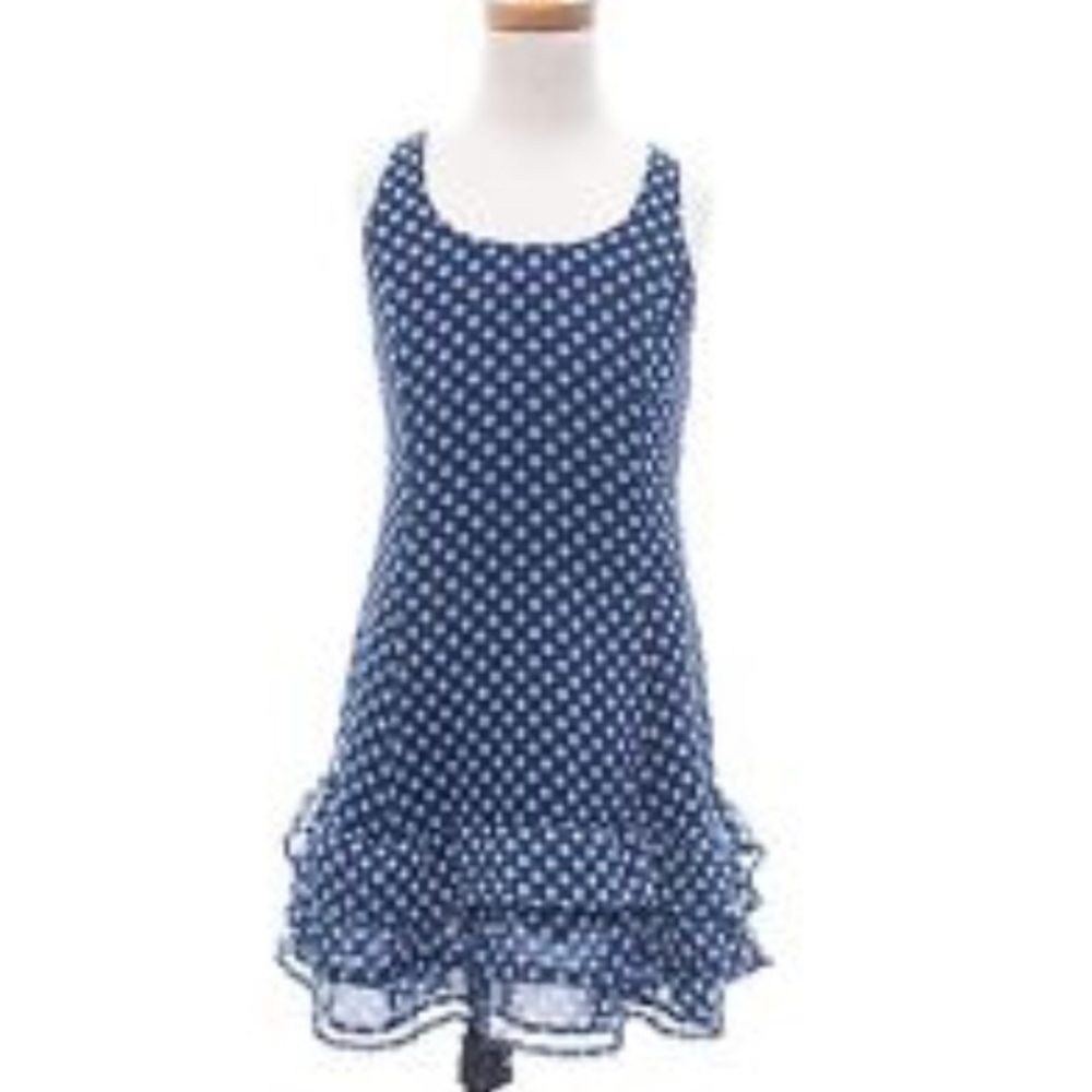 Abercrombie kids navy chiffon dress