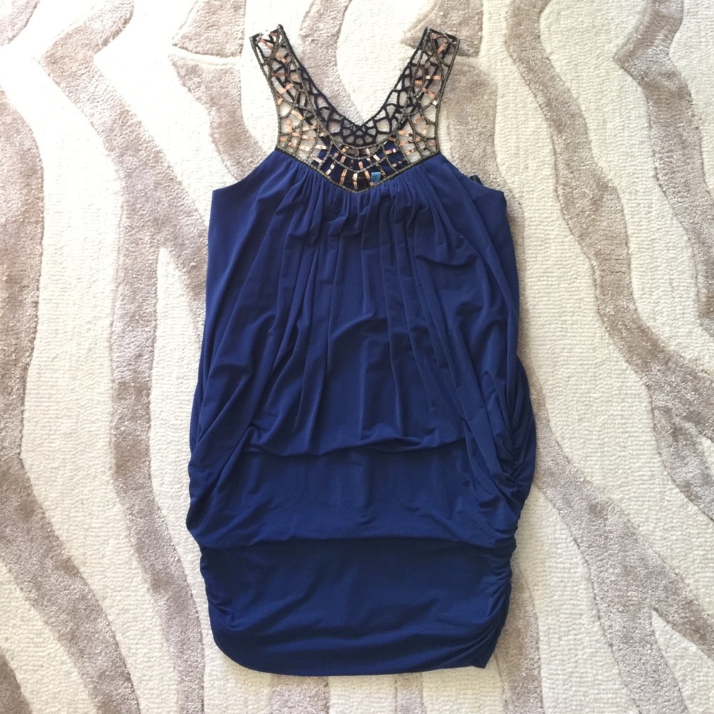 BCBG Navy blue mini dress, size XS