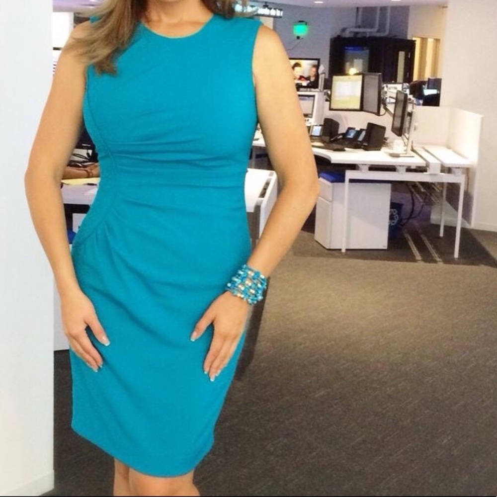 Turquoise dress / work or cocktail