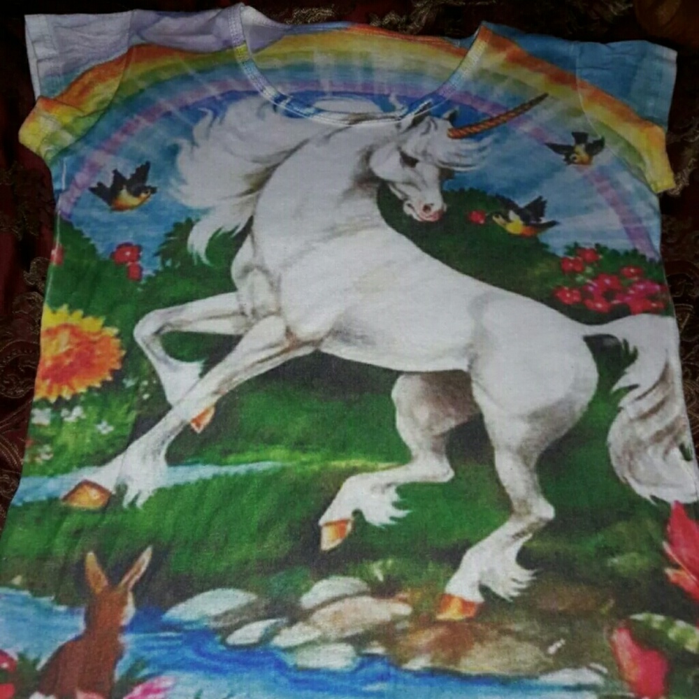 All-Over Print Unicorn Tee
