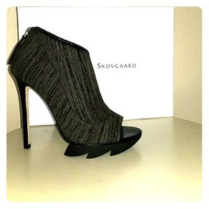 Camilla Skovgaard Black-Grey Stripe Shootie