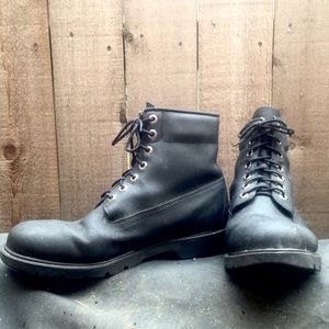 Black Timberland work boots