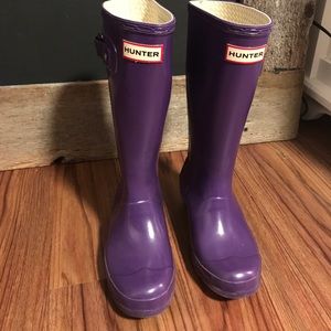 Purple Hunter rain boots 💜