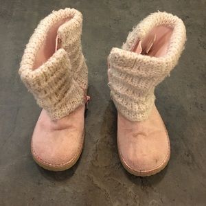 Girls size 8 pink boots