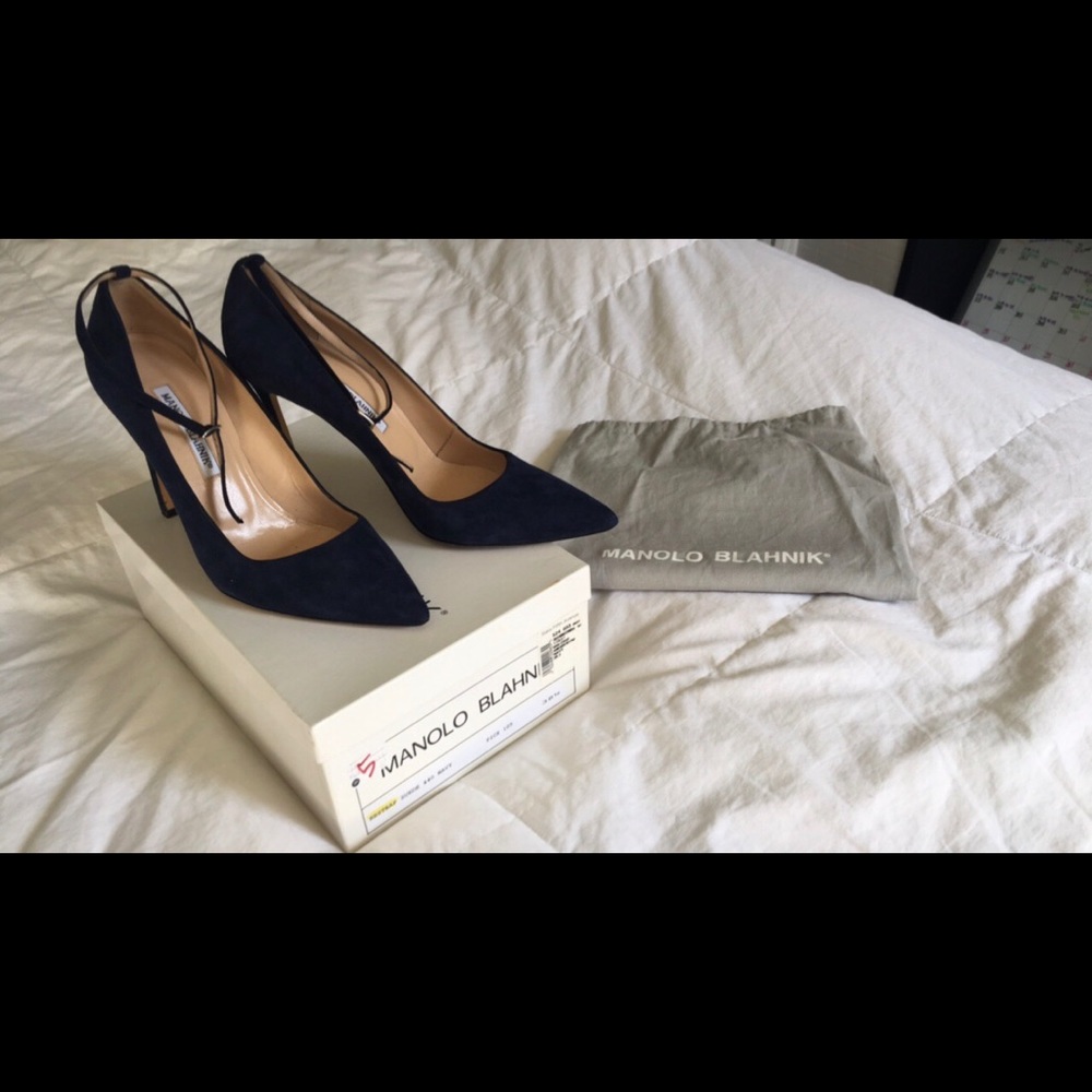MANOLO BLAHNIK CLASSIC BP PUMPS Size 38.5 EU