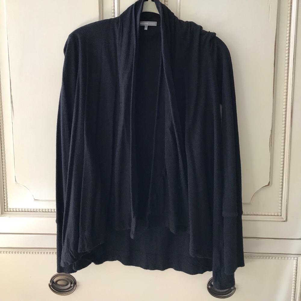 James Perse Black Cardigan