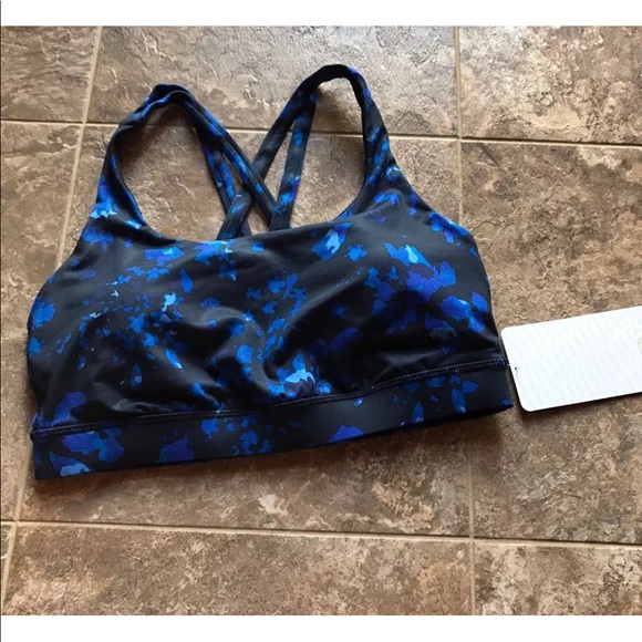 lululemon athletica Other - Lululemon Energy Bra size 8 Blue Black Purple