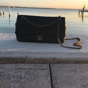 Beautiful black leather bag