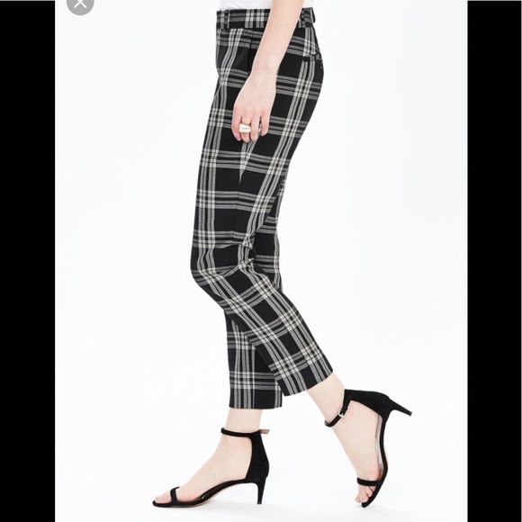 banana republic checkered pants