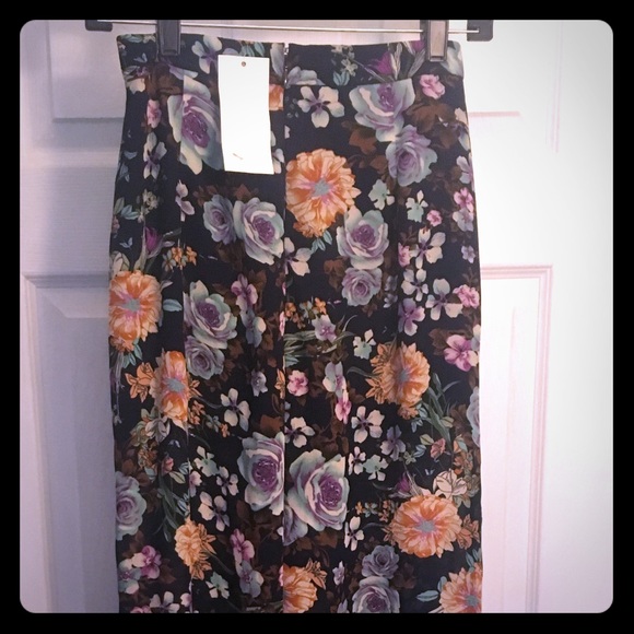 Tobi Floral Dress Flow Wide Leg Pants Size Small S - Picture 3 of 8