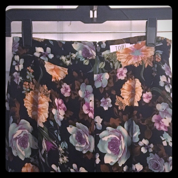 Tobi Floral Dress Flow Wide Leg Pants Size Small S - Picture 4 of 8