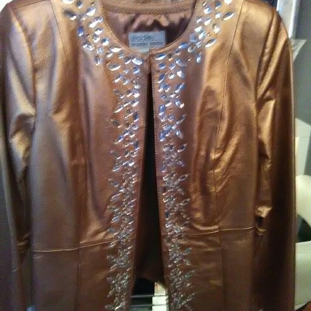 Closet CLEAR OUT short leather jacket