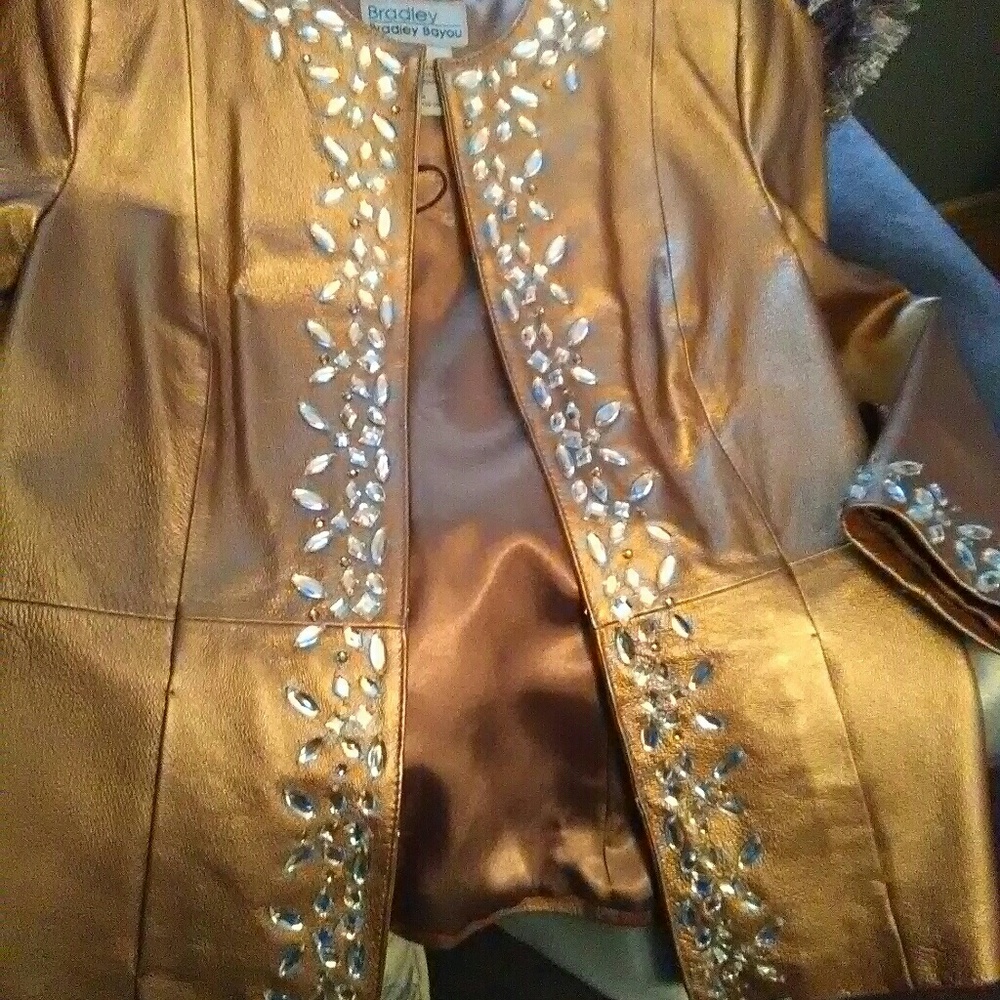 Closet CLEAR OUT short leather jacket - Picture 4 of 5
