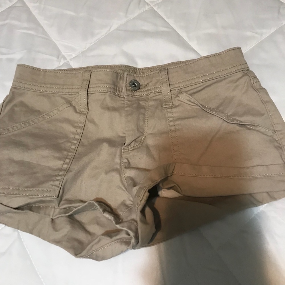Tan shorts size 1