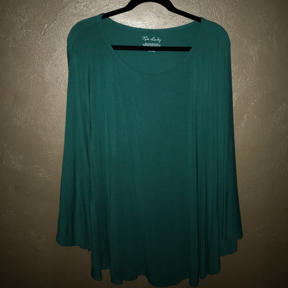 Teal/turqoise blouse one size