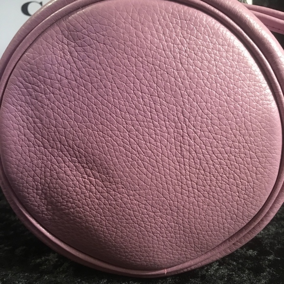 NWT - COACH PEBBLED LEATHER PETAL WRISTLET BAG - Picture 4 of 7