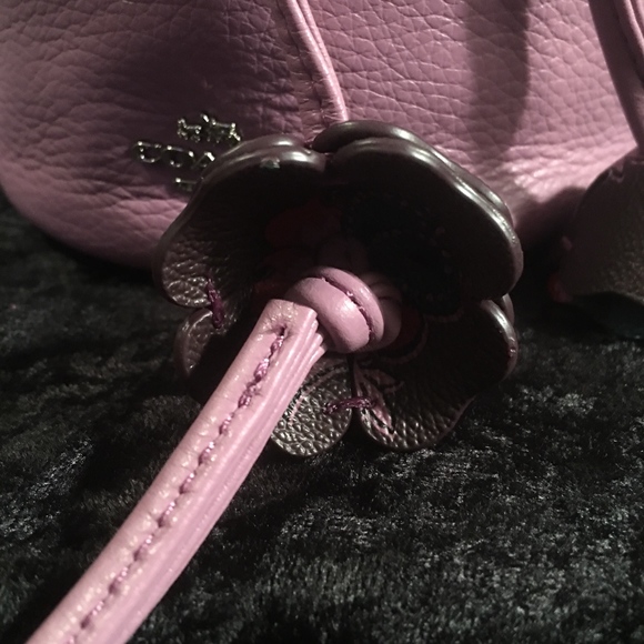 NWT - COACH PEBBLED LEATHER PETAL WRISTLET BAG - Picture 5 of 7