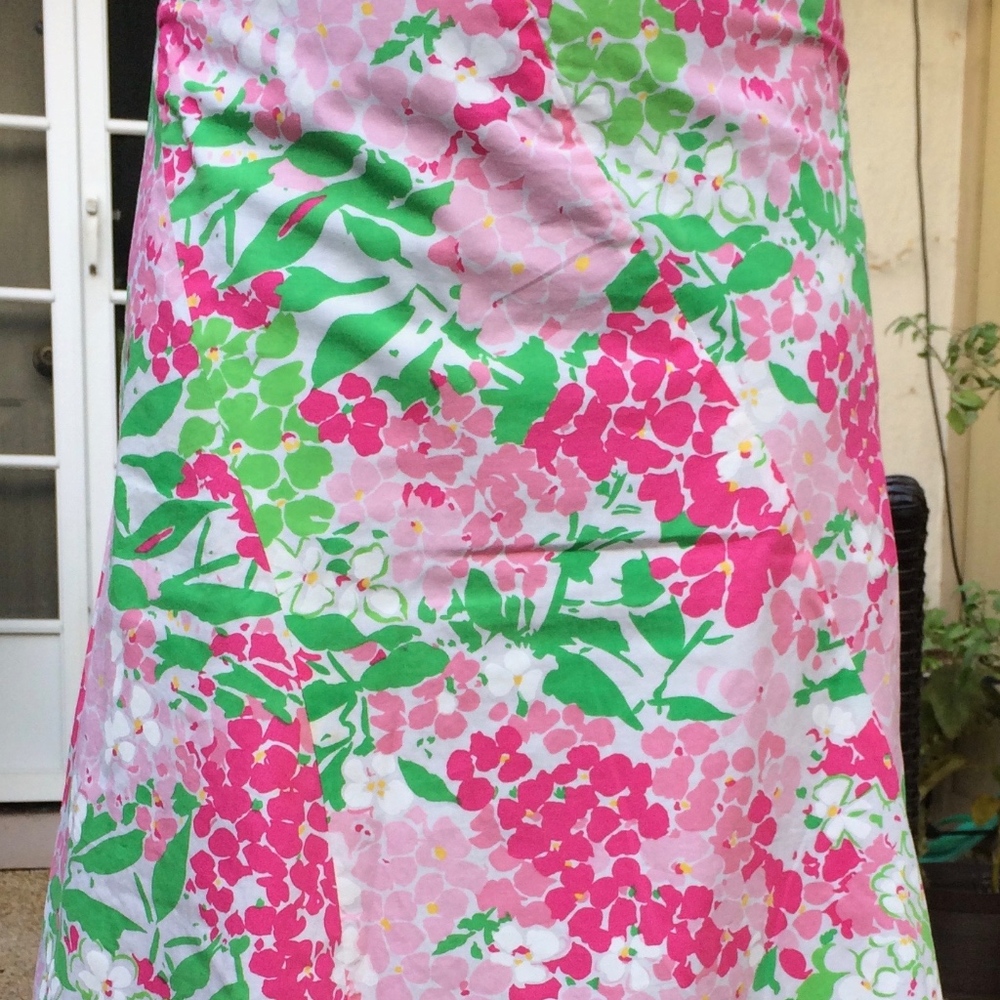 Bright floral skirt