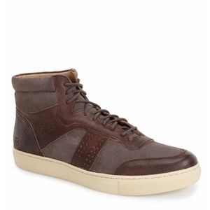 Andrew Marc Men's Concord Hightop Sneakers Brown