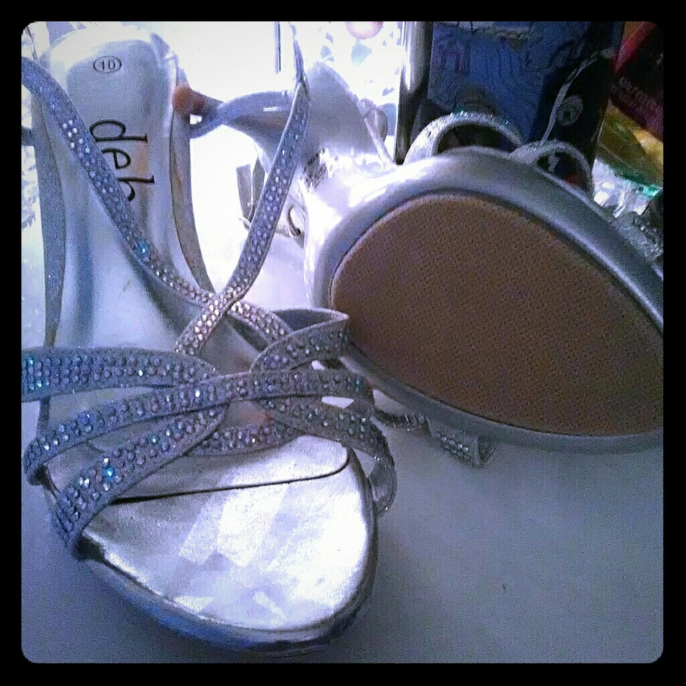 Sequins 2 1/2 inch evening heel