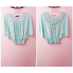 Baby blue blouse