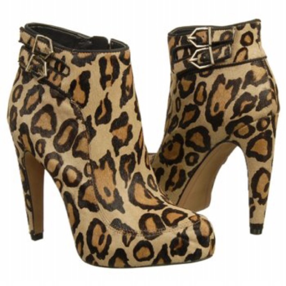 Sam Edelman 'Kit' leopard ankle booties.