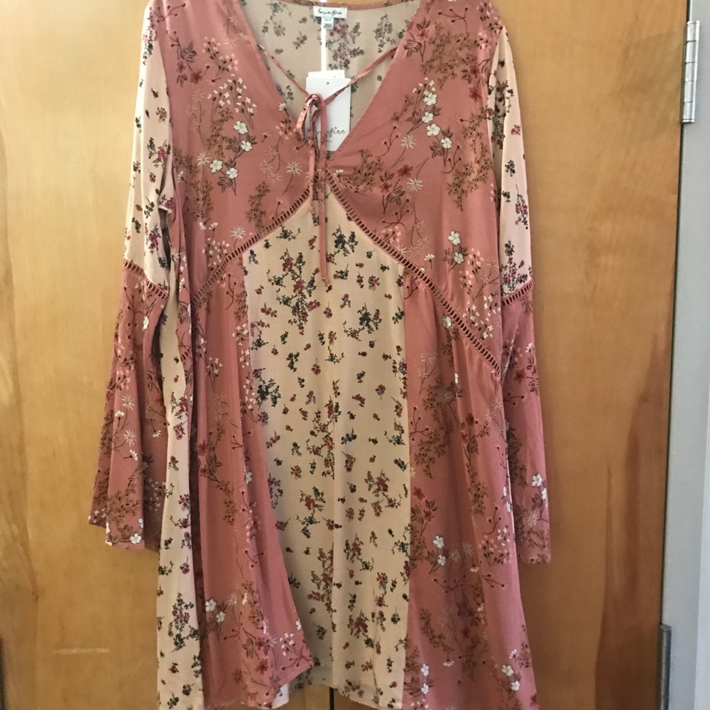 Floral peasant dress