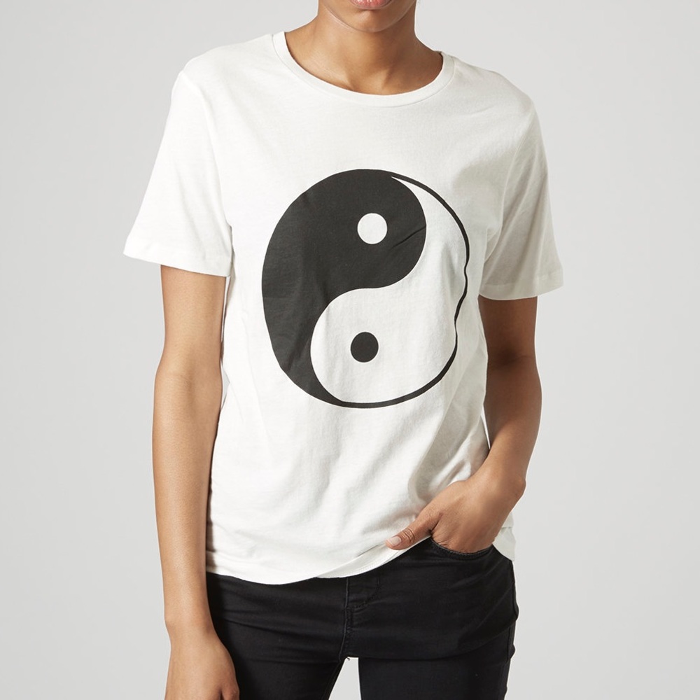 Topshop Ying Yang T-Shirt