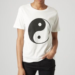 Topshop Ying Yang T-Shirt