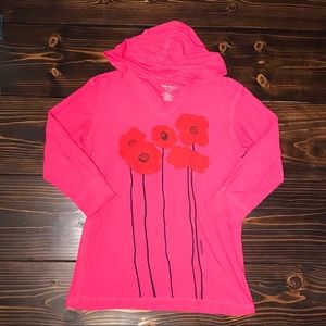 Marushka Handprint Pink Hoodie Size Medium