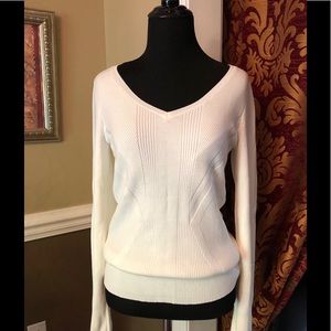 White House black market white sweater