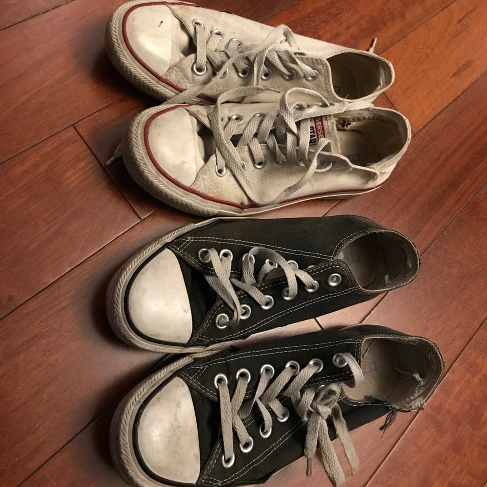 SOLD Black and White Converse