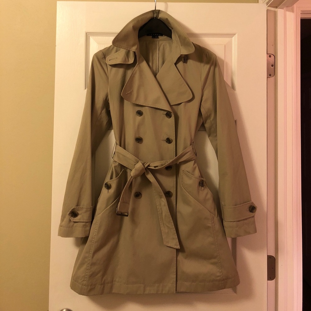 NWOT Theory Cotton Trench Coat