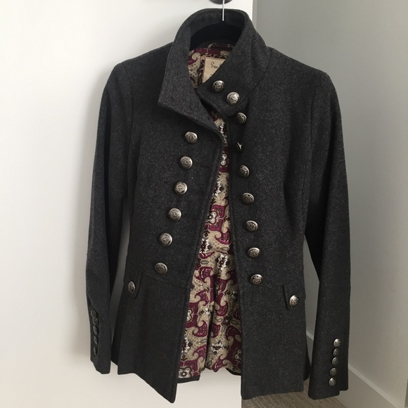 Free People Belted Peplum Wool Coat - Picture 2 of 4