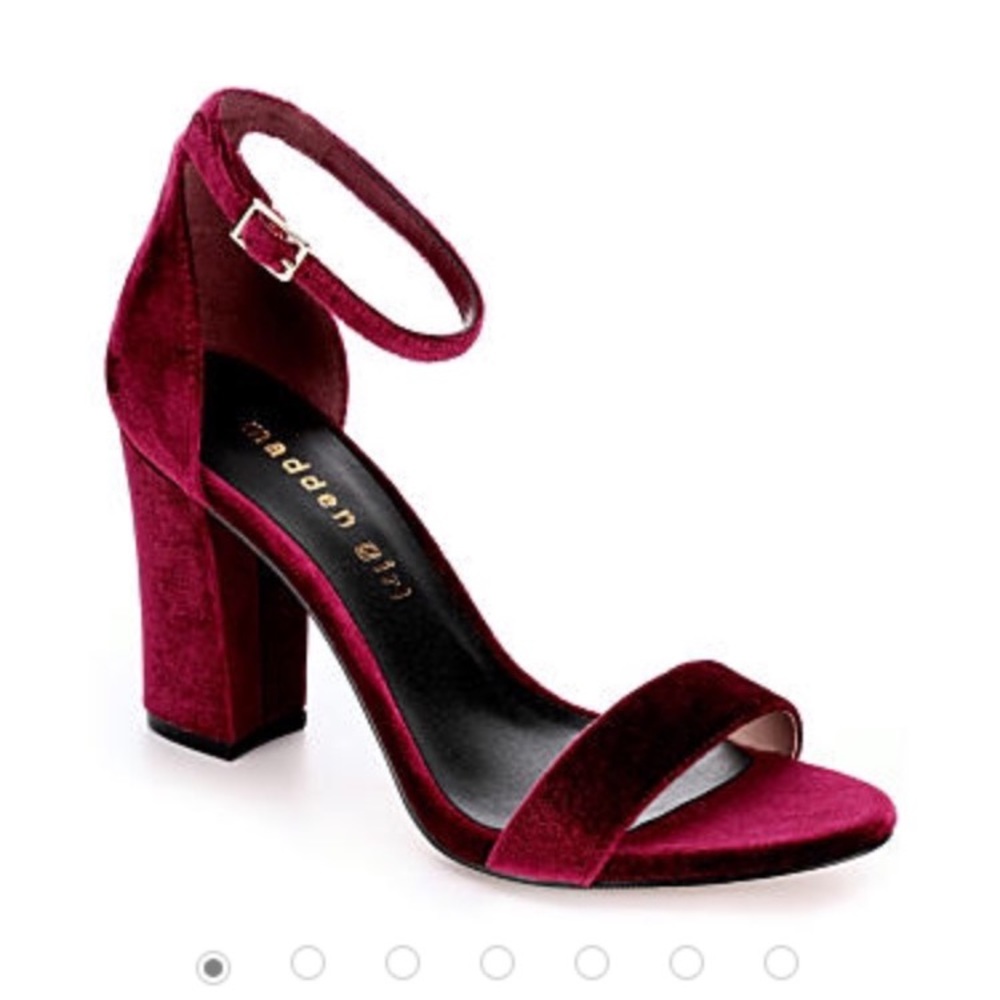 Madden Girl Beella Women's Sandal in Burgundy 7.5