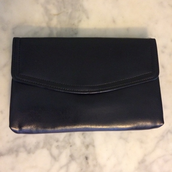 Black and Gold Snap Clutch/Shoulder Bag - Picture 4 of 4