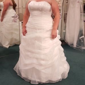 David's Bridal plus wedding dress