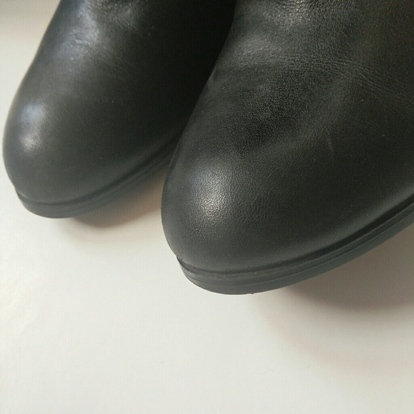 🎌 Ralph Lauren black heeled boots size 8.5 - Picture 4 of 6