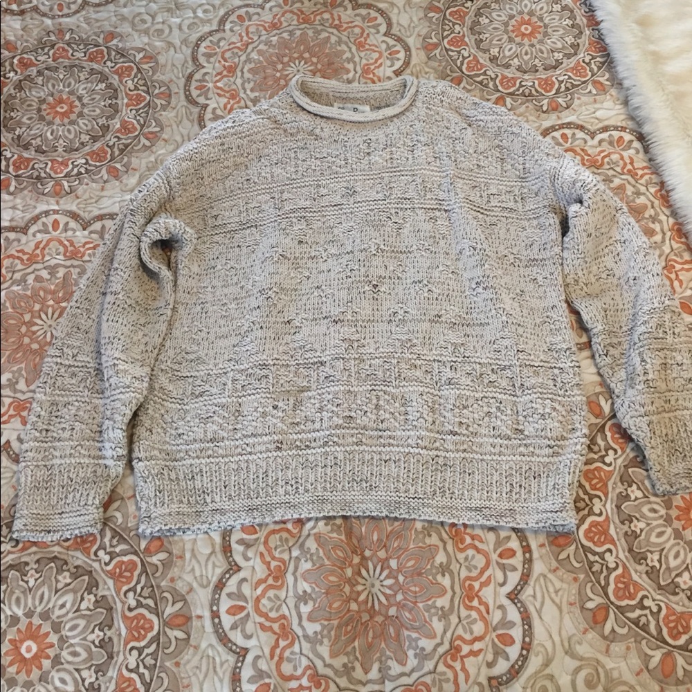 Oversized knit sweater