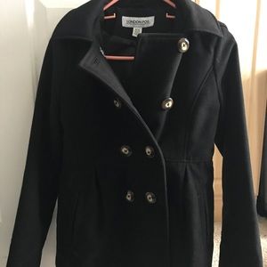 London Fog pea coat, youth