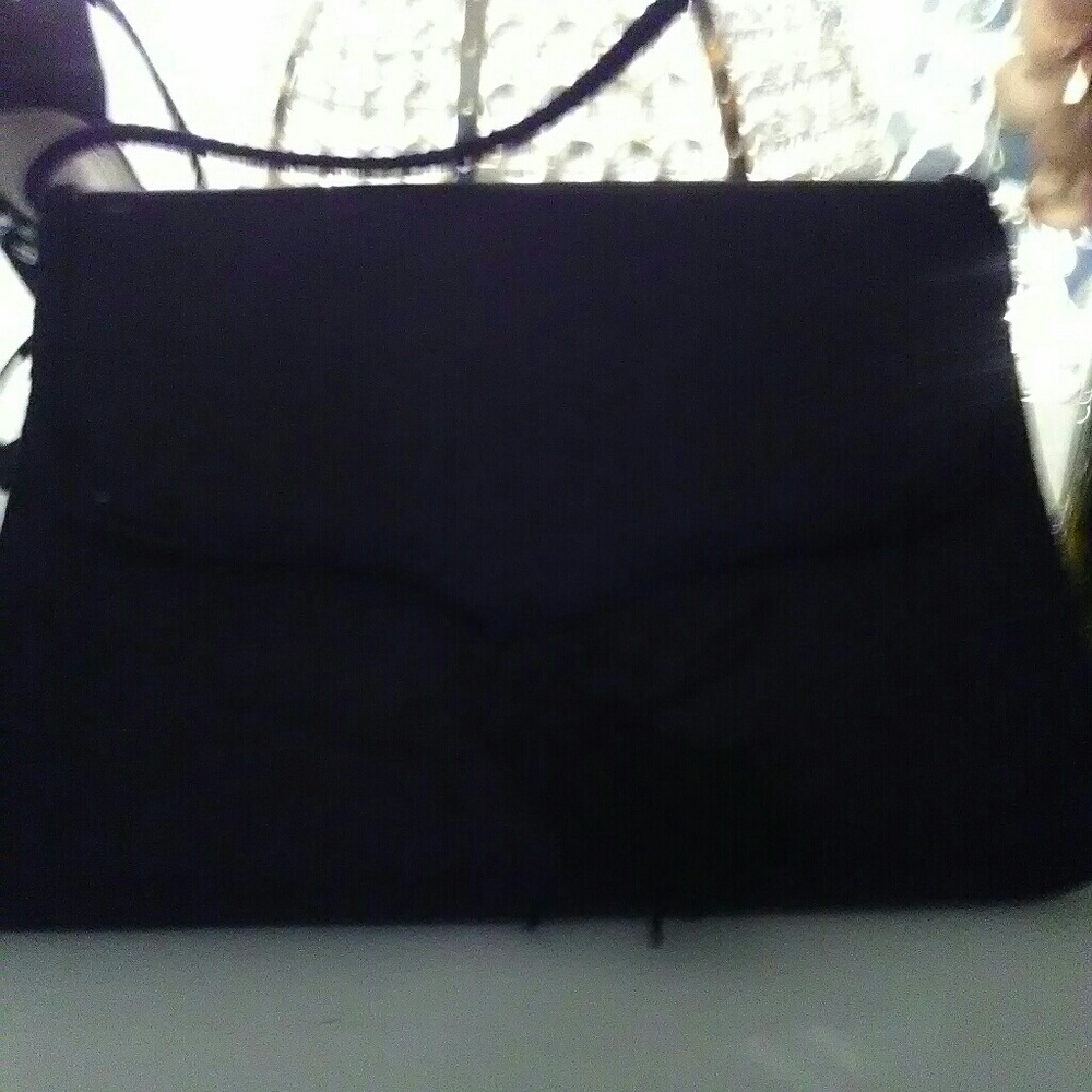 FREE Black tassle evening shoulder bag