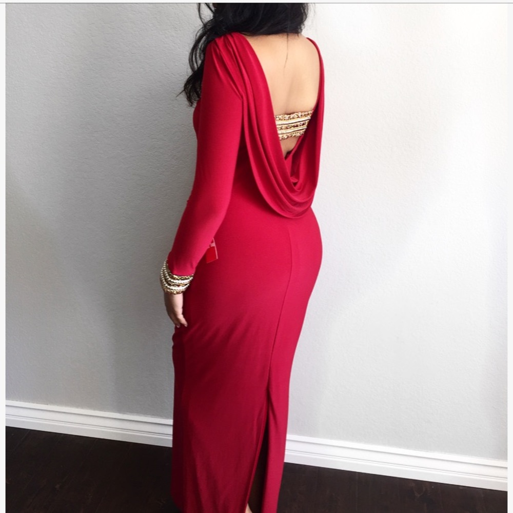 Long Sleeve Marina Dress evening gown