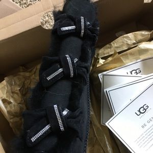 UGG Amelie Bow Back Boots with Swarovski Crystals