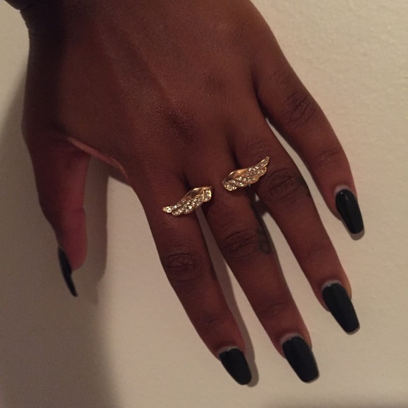 Spread Your Wings 18K Gold Plated Ring Size 6 / 7 - Picture 3 of 7