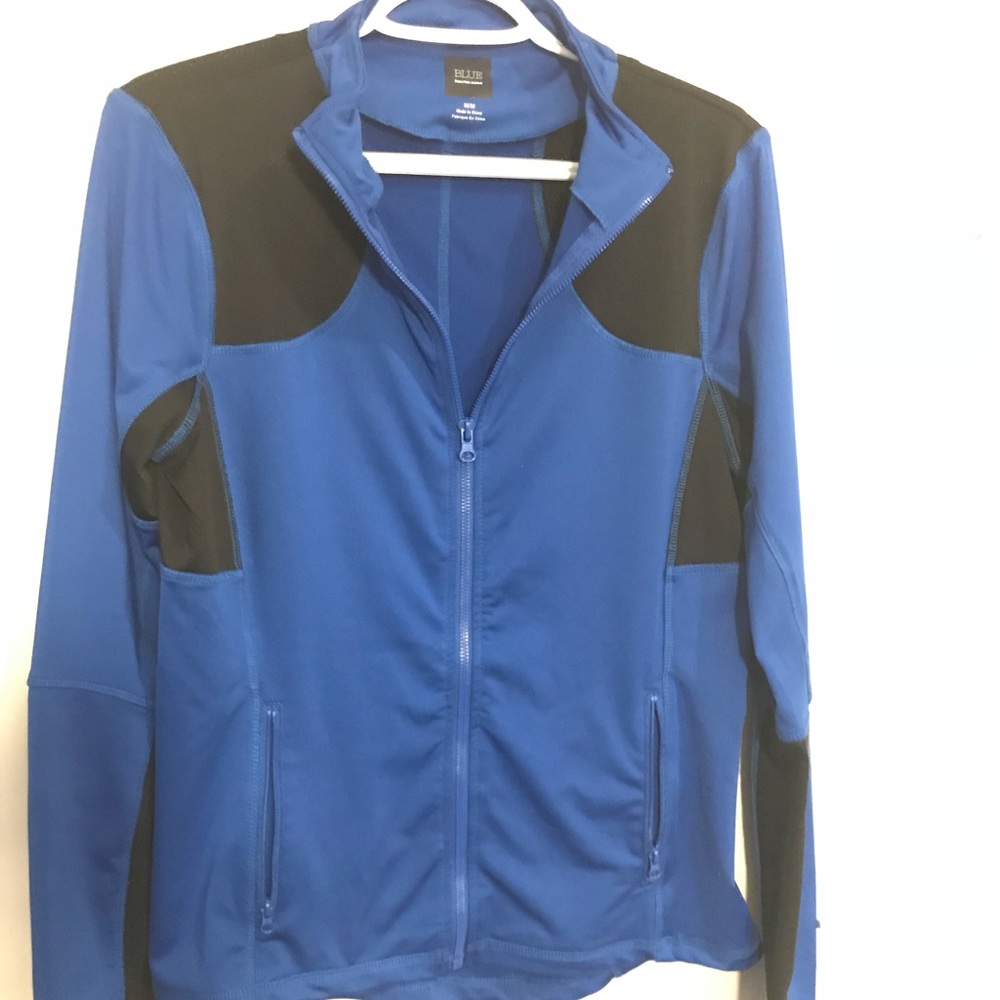 SAKS BLUE yoga zip up jacket