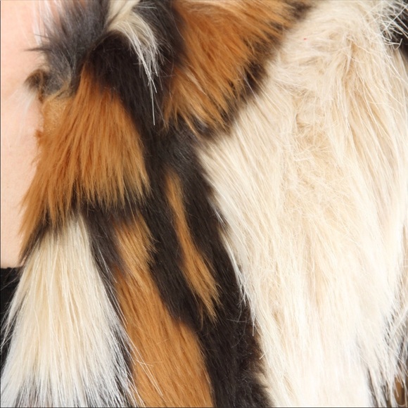 LAST ONE! Paris Patchwork Faux Fur Jacket - Picture 6 of 7