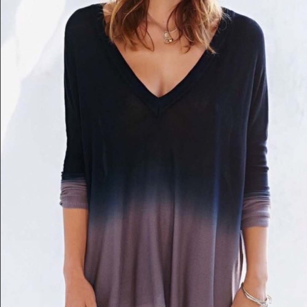 Pins and Needles Dip-Dye Tent Top Urban Outfitters
