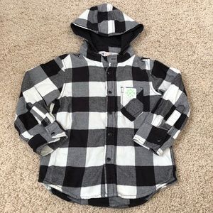 Boys Flannel Short with Hood