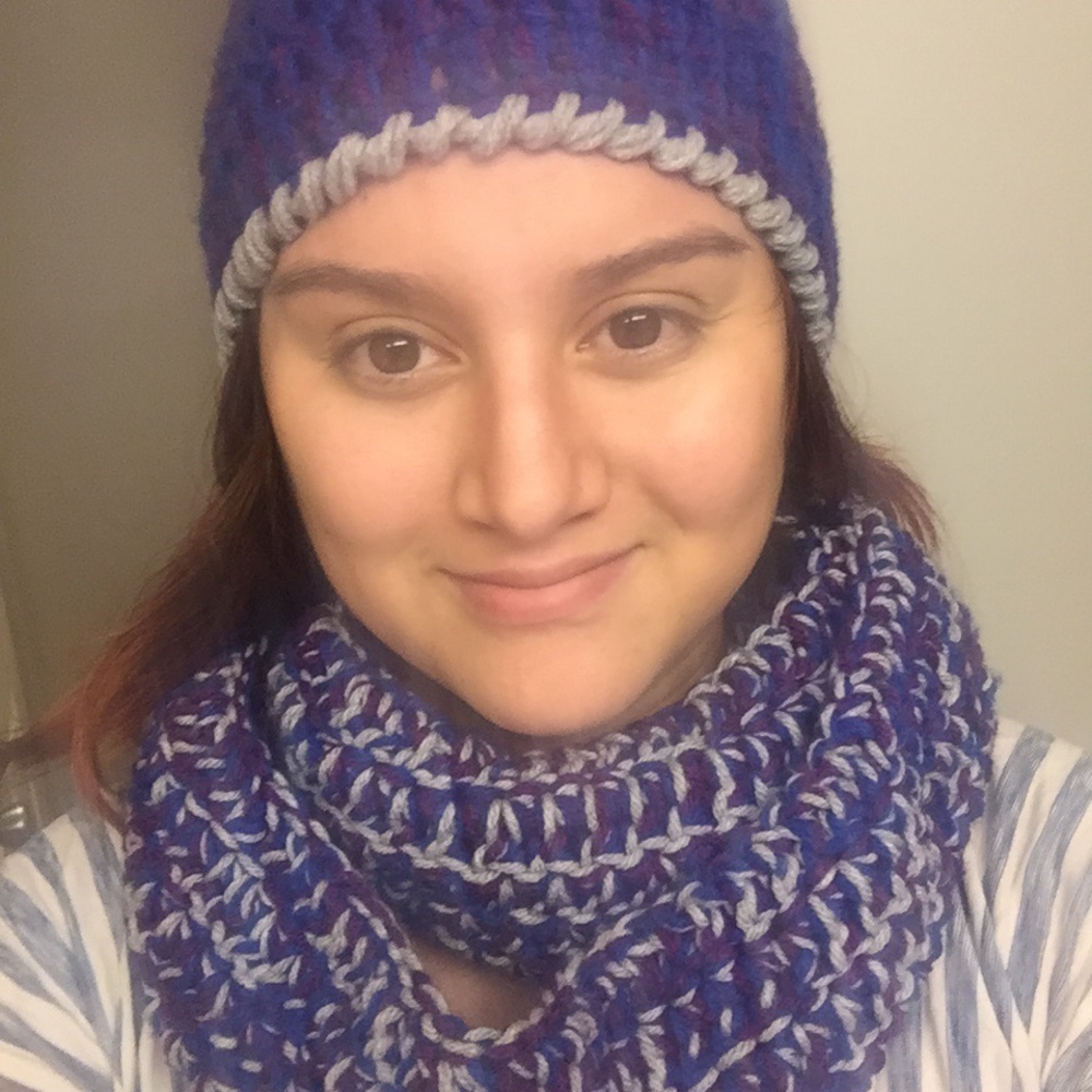 Hat and infinity scarf set